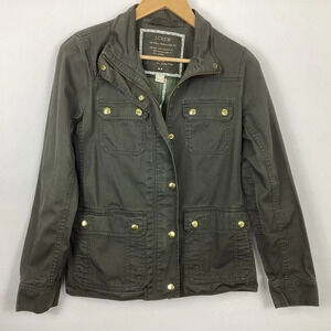 J. Crew Resin-Coated Twill Field Jacket Size XS